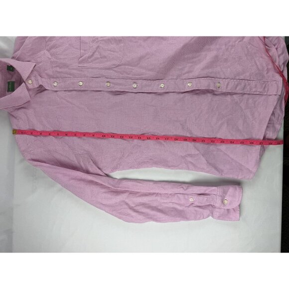 Sid Mashburn Shirt Men's Medium Long Sleeve Pink Textured Cotton Dress Work - Picture 6 of 6